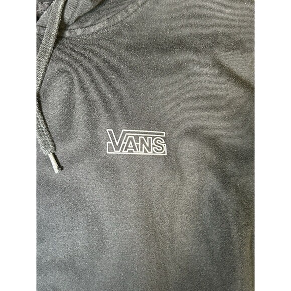 VANS MENS BLACK PULLOVER HOODIE VGC SIZE M - Picture 4 of 8